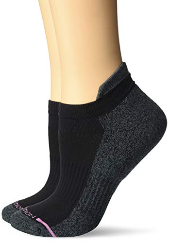 Product Cover Dr. Motion Women's 2PK Compression Low Cut Socks, black Solid, ONE SIZE