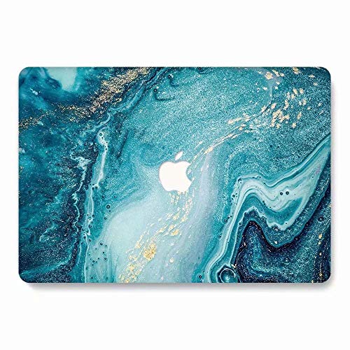 Product Cover MacBook Pro 15 Case 2018 2017 2016 Release A1990/A1707 - AQYLQ Rubber Coated Protective Case Cover for Newest Macbook Pro 15 Inch with Touch Bar and Touch ID - Creative Wave