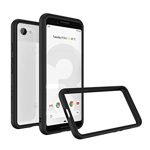 Product Cover RhinoShield Bumper Case [CrashGuard] for Google Pixel 3 | Shock Absorbent Slim Design Protective Cover [3.5M/11ft Drop Protection] - Black