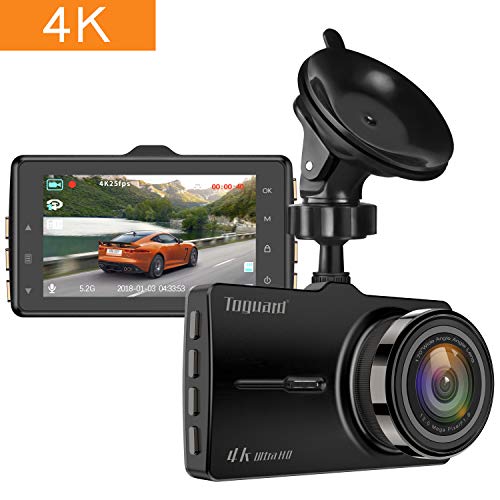 Product Cover 4k Dash Cam,TOGUARD Ultra HD Dash Camera for Car, Car Camera Driving Recorder with 3 Inch LCD Screen 170° Wide Angle, G-Sensor, Parking Monitor, Loop Recording