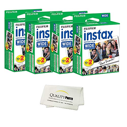 Product Cover Fujifilm instax Wide Instant Film 8 Pack (80 Exposures) for use with Fujifilm instax Wide 300, 200, and 210 cameras