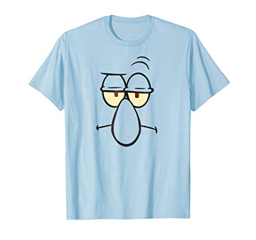 Product Cover SpongeBob SquarePants Squidward Face Graphic T-Shirt
