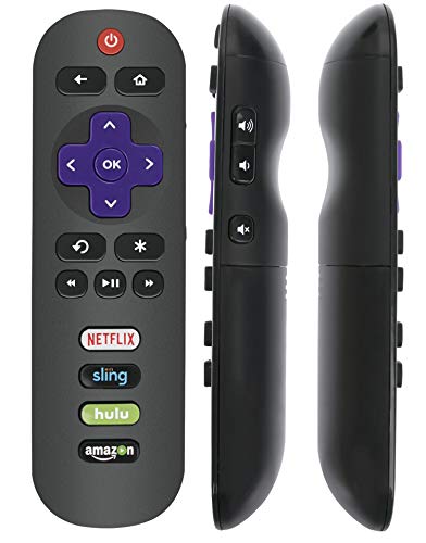 Product Cover VINABTY Remote Control fit for TCL Roku Smart 4K TV 40S325 43S325 49S325 32S327 43S405 49S405 55S405 65S405 55US5800 40FS3800 48FS3750 50FS3800 55FS3750 43FP110 49FP110 2017 2018 2019 Model 50S425