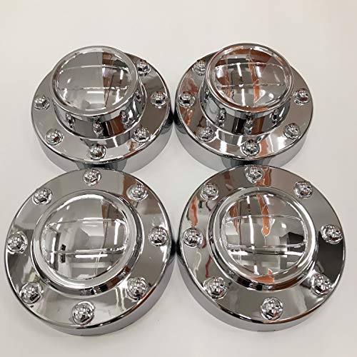 Product Cover PPCovers New Replacement for 2011-2016 Ram 3500 Chrome Wheel Hub Center Caps Set 1-TON Dually DRW Alcoa Alloy Wheel 2 Front and 2 Rear