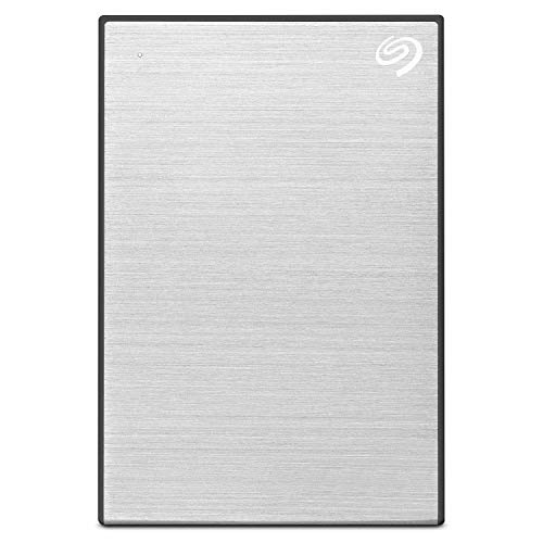 Product Cover Seagate Backup Plus Portable 4 TB External Hard Drive HDD - Silver USB 3.0 for PC Laptop and Mac, 1 Year Mylio Create, 2 Months Adobe CC Photography (STHP4000401)