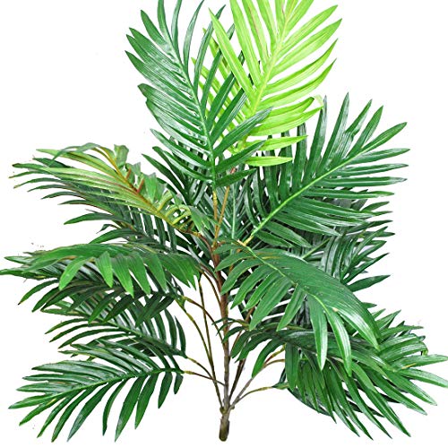 Product Cover Bird Fiy Artificial Plants Palm Leaves Green Greenery Tree Faux Fake Tropical Large Leaf for Party Flowers Arrangement Wedding Decorations