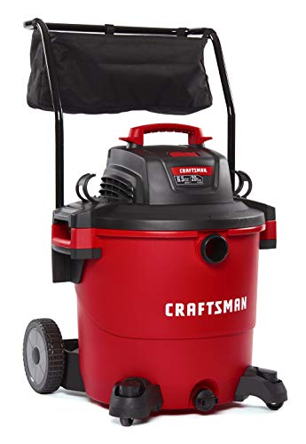 Product Cover CRAFTSMAN CMXEVBE17656 20 gallon 6.5 Peak Hp Wet/Dry Vac with Cart, Heavy-Duty Shop Vacuum with Attachments