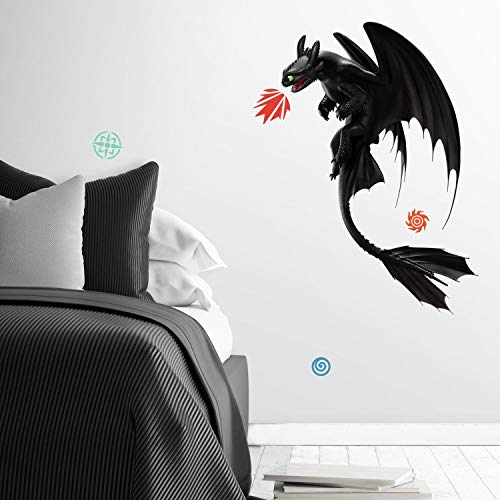 Product Cover RoomMates How To Train Your Dragon: The Hidden World Toothless Peel And Stick Giant Wall Decals
