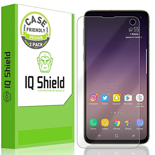 Product Cover IQ Shield Screen Protector Compatible with Galaxy S10e 5.8 inch (2-Pack)(Case Friendly) Anti-Bubble Clear Film