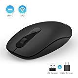 Product Cover Type C Wireless Mouse, Jelly Comb 2.4G Wireless Mouse USB C Computer Cordless Mice with USB and Type C Receiver Compatible with Notebook, Computer, PC, Laptop, Computer, MacBook and all Type-C Device