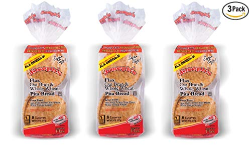 Product Cover 3 Pack Joseph's Flax, Oat Bran and Whole Wheat Flour MINI Pita Bread (Low Carb)