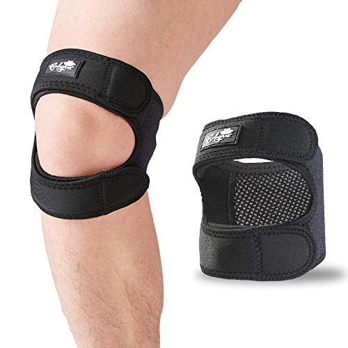 Product Cover Patellar Tendon Support Strap (Large), Knee Pain Relief Adjustable Neoprene Knee Strap for Running, Arthritis, Jumper, Tennis Injury Recovery