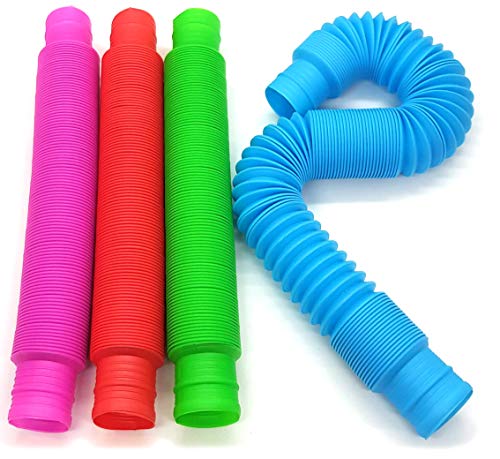 Product Cover BunMo Pop Tubes Sensory Toys - OT's Choice for Fine Motor Skills, Bilateral, Hand Strength & Autism - Auditory Noise Fidget Toys for Sensory Kids