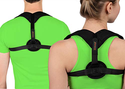 Product Cover Effective Posture Corrector for Men and Women - Corrective Back Brace and Padded Shoulder Support for Preventing Slouching and Hunching