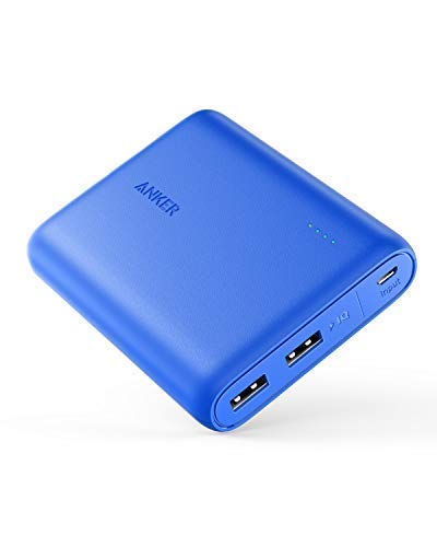 Product Cover Anker PowerCore 13000, Compact 13000mAh 2-Port Ultra-Portable Phone Charger Power Bank with PowerIQ and VoltageBoost Technology for iPhone, iPad, Samsung Galaxy (Blue)