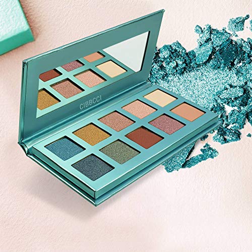Product Cover CIBBCCI Professional 10 Colors Pigmented Eye Shadow Palette Pop Colors - 3 Matte + 7 Shimmer - Creamy Texture Blendable Eyeshadow Makeup Kit