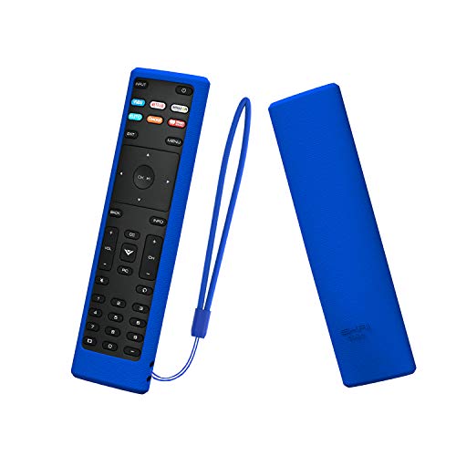 Product Cover SIKAI Remote Case Compatible with Vizio XRT136 Smart TV Remote Skin-Friendly Shockproof Silicone Cover for Vizio XRT136 Remote Washable Anti-Lost with Remote Loop (Blue)