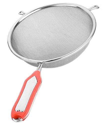 Product Cover SUPER CHOICE Stainless Steel Soup and Juice Strainer, Silver (19 cm) with Silicone Brush 1 pc