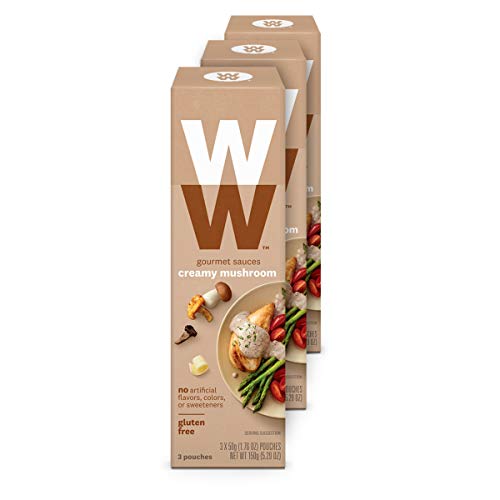 Product Cover WW Creamy Mushroom Gourmet Sauce - Gluten-free, 1 SmartPoint - 3 Boxes (9 Count Total) - Weight Watchers Reimagined