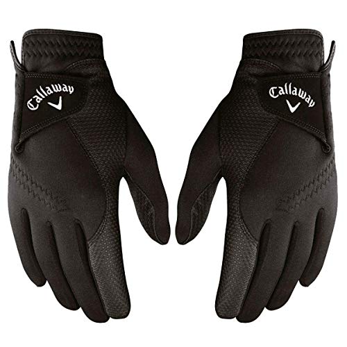 Product Cover Callaway Golf Women's Thermal Grip, Cold Weather Golf Gloves, Black, Medium/Large, 1 Pair, (Left and Right)