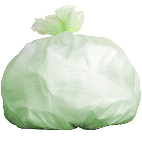 Product Cover Biodegradable Tall 13 Gallon Garbage Bags 20 Ct. ASTM D6400 and BPI-Certified Compostable Trash Can Liners. Hefty for Kitchen Food Scraps and Compost Bins. Eco-Friendly and Plant-Based for Green Homes