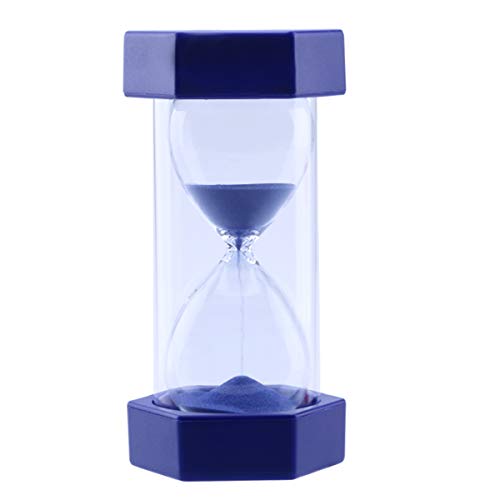Product Cover Zealforth 5 Minutes Hourglass Sand Timer Blue Sandglass for Kids Teacher Classroom Office Kitchen 2.5 by 5.1 inches