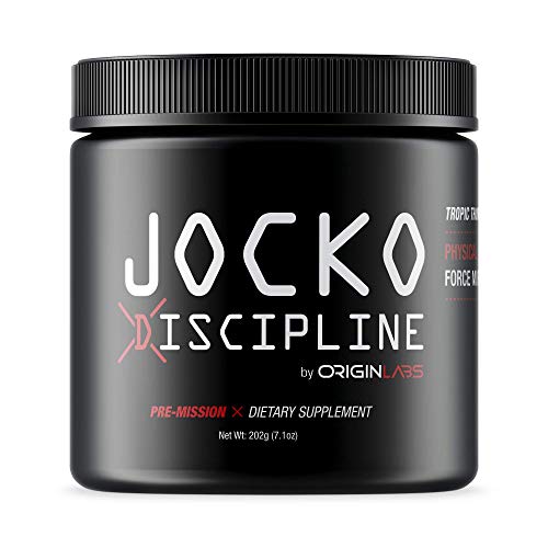 Product Cover Jocko Discipline by Origin Labs - All-Natural Pre-Mission Dietary Supplement- Pre-Workout Powder - Workout Supplements - Tropic Thunder - Net Wt. 202g (7.1oz)