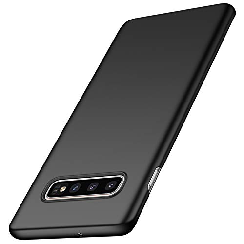 Product Cover anccer Compatible for Samsung Galaxy S10 Plus Case [Colorful Series] [Ultra Thin Fit] Hard Slim Cover for Samsung Galaxy S10+ (Black)