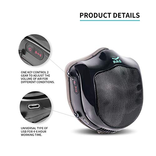Product Cover Q5S N95 Electric Mask Respirator with Activated Carbon Filter, Sport Dust Mask, Fresh Air Purifying Dustproof Electric Mask for Pollen Allergy, Dust, Odor, Exhaust Gas, pm2.5 (AllBlack)