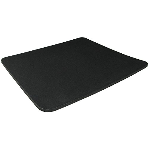 Product Cover Fabric Mouse Mat Pad 5mm Thick Non Slip Foam for Gaming,Office and Home,13.8x11.6x0.19 inches - Black