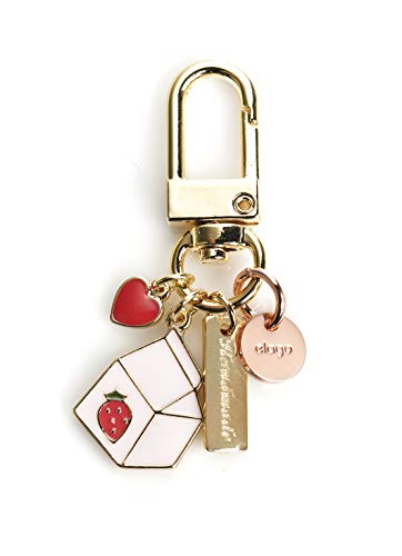 Product Cover elago AirPods Keyring [Strawberry Milk] - Charm for AirPods, Handbag, Tote, Purse, Backpack, Bag, Car