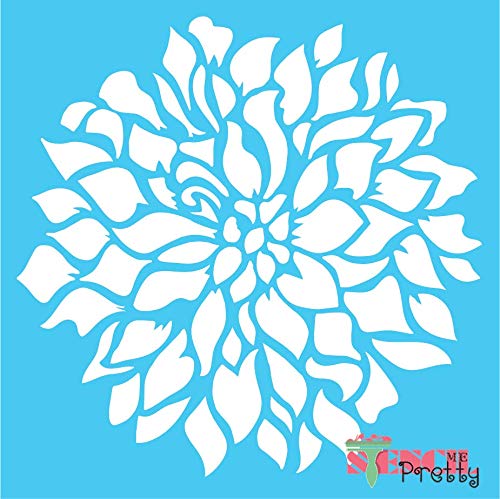 Product Cover Dahlia Daisy Bloom Flower Stencil - DIY Crafting-S (9