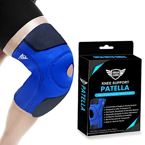 Product Cover UrbanGabru Knee Cap for Gym, Running, Ligament Injury, Sports, Knee Pain - Knee Support Patella (35.5-38 cm) (Small, Without Hinge)