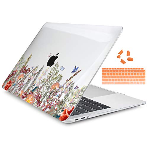 Product Cover Dongke MacBook Air 13 Inch Case 2019 2018 Release A1932, Crystal Clear Hard Shell Cover for MacBook Air 13