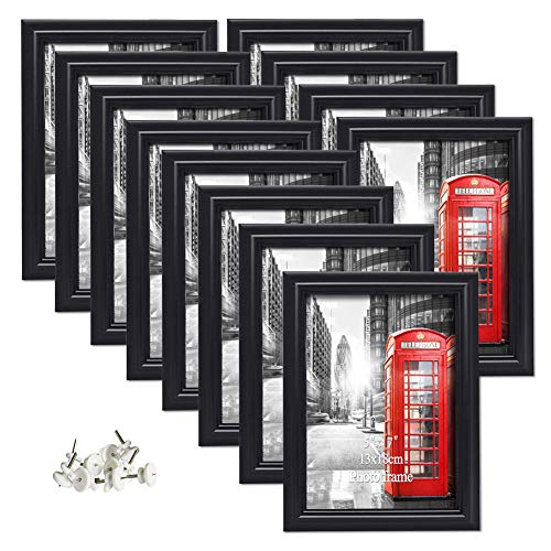 Product Cover Artsay 5x7 Picture Frames Black Photo Frame Set, Wall Hanging and Tabletop, 12 Pack