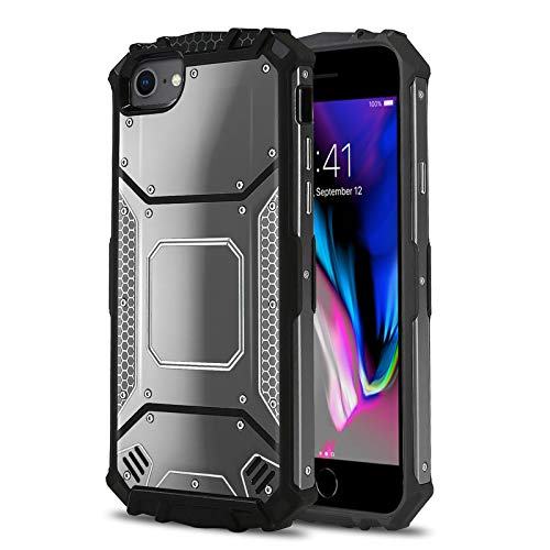 Product Cover Phone Case for [Apple iPhone 6/6s Plus, 7/7s Plus, 8 Plus (5.5 inch)], [Alloy Series][Gun Metal] Aluminium [Metal Plate] Military Grade Cover for iPhone 6/6s Plus, 7/7s Plus, 8 Plus (5.5 inch)