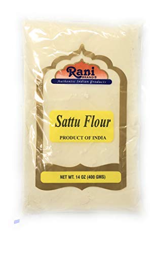 Product Cover Rani Sattu Flour (Roasted Chana Gram) 14oz (400g) ~ Natural, Salt-Free | Vegan | No Colors | Gluten Free Ingredients | NON-GMO | Indian Origin