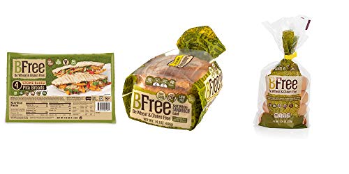 Product Cover BFree Gluten Free Bread Variety Pack: Plain Bagels, White Bread, Stone-Baked Pita (3 Packs Total)