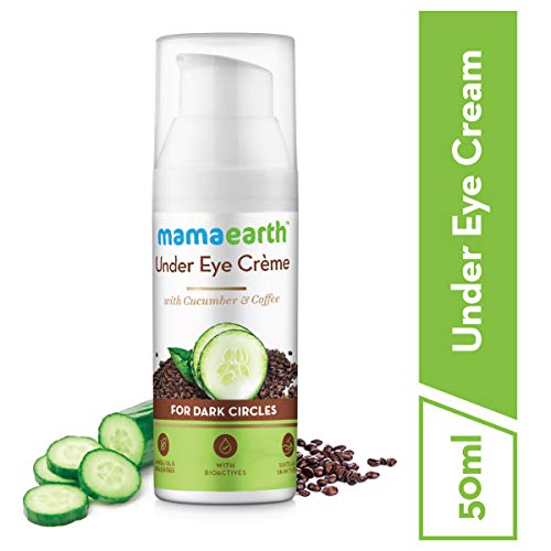 Product Cover Mamaearth Natural Under Eye Cream for Dark Circles & Wrinkles with Coffee & Cucumber, 50 ml