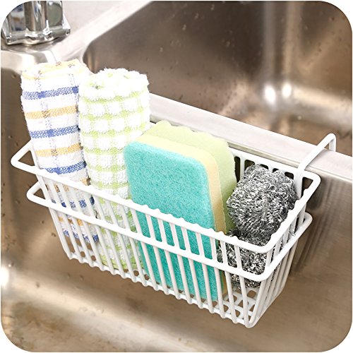 Product Cover Zollyss Sink Shelf Organizer Soap Sponge Drain Stand Rack Towel Shelves Holder Cupboard White Draining Storage Basket