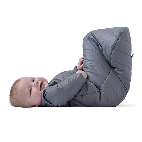 Product Cover baby deedee Sleep Nest Travel Quilted Baby Sleeping Bag Sack with Sleeves, Gray Skies, Small (0-6 Months)