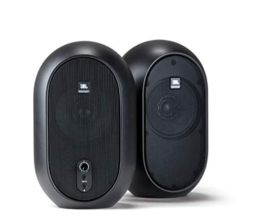 Product Cover JBL Professional 1 Series, 104 Compact Powered Desktop Reference Monitors (sold as pair), Black (JBL104)