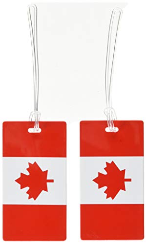 Product Cover Samsonite 2 Pack Canadian Flag Luggage Tags, Red/White, International Carry-on (Model: 53590-1746)