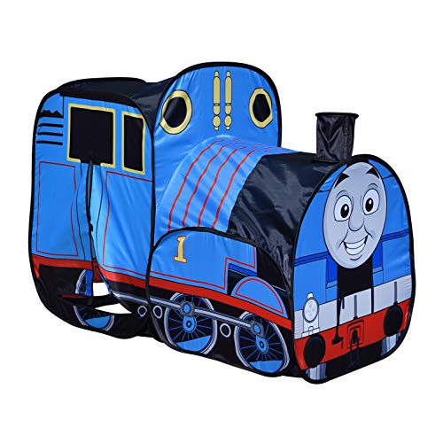 Product Cover Sunny Days Entertainment Thomas & Friends Pop-Up Play Train Tent for Kids Indoor and Outdoor, Nickelodeon Thomas The Tank Engine