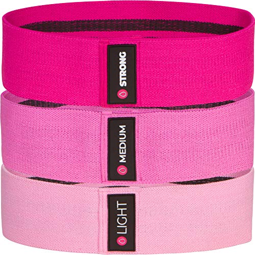 Product Cover SweatLane Fabric Booty Bands - 3 Resistance Levels - Resistance Bands for Legs and Butt, Hips, Thighs and Glutes