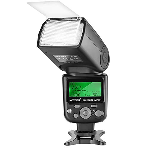 Product Cover Neewer NW760 Remote TTL Flash Speedlite with LCD Display for Nikon D7200 D7100 D7000 D5500 D5300 D5200 D5100 D5000 D3300 D3200 D3100 D700 D600 D500 D90 D80 D70 D60 D50 and Other Nikon DSLR Cameras