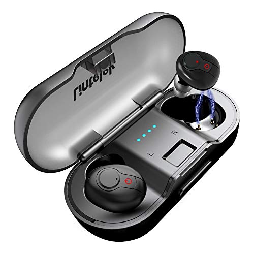 Product Cover Lintelek Bluetooth Earbuds, Bluetooth Headsets, Wireless Earbuds with Deep Bass Stereo Earphones, Instant Pairing Headsets with Built-in Mic, 20H Music Time with Portable Charging Case