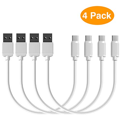 Product Cover USB Type C Cables 4 Pack 10 Inch MSTJRY White Fast Male Charger Cord for Android New Model Phone Devices Samsung Galaxy Note 8 S8 Plus, LG G5 G6 V30, HTC 10