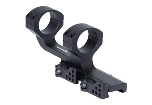 Product Cover Monstrum Slim Profile Series Cantilever Offset Dual Ring Picatinny Scope Mount with Quick Release | 1 inch Diameter
