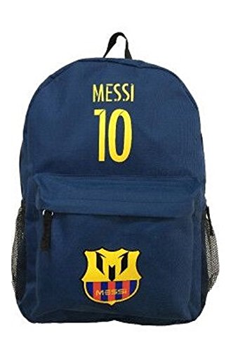 Product Cover Lionel Messi #10 Barcelona Soccer Jersey Backpack Premium Fan Gift Unique School Bag (Soccer Backpack, Lionel Messi)